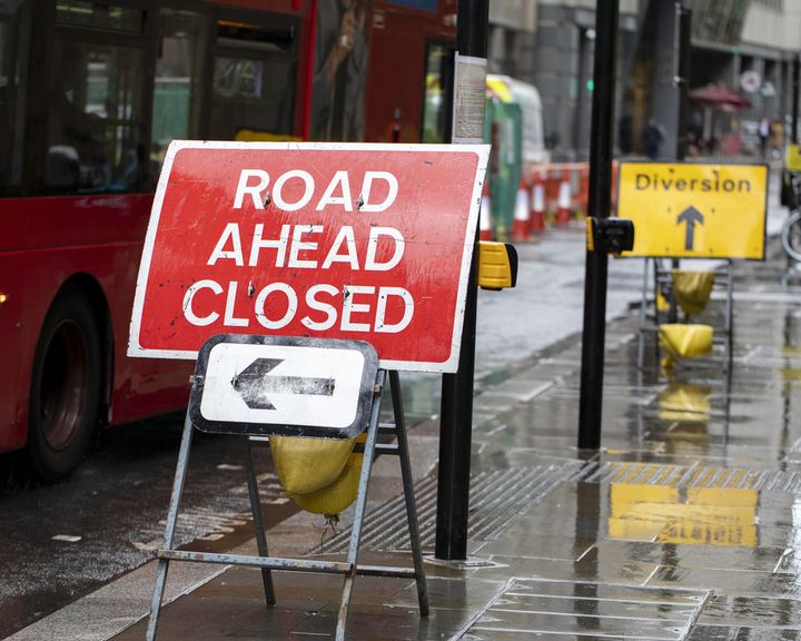 Long-lasting roadworks disruption